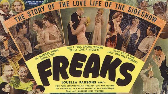 The poster for 1932 film "Freaks."