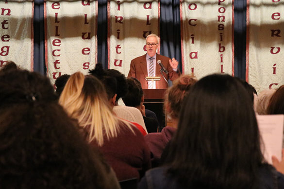 Man giving a speech.