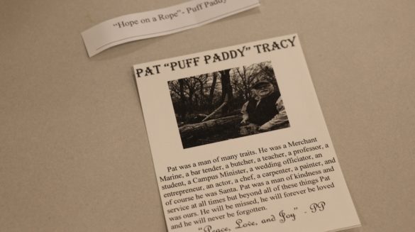 Clippings describing Pat Tracy.