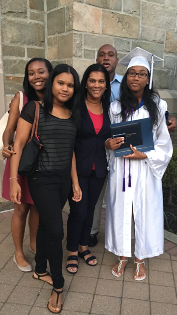 Miren Blackwood with her husband and three daughters.