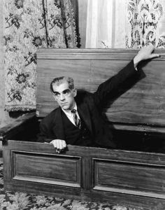 Boris Karloff in original broadway play of "Arsenic and Old Lace."