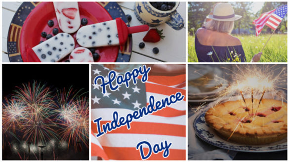 A collage of Fourth of July photos