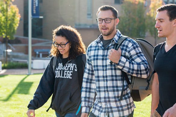 SJC Long Island students on campus.