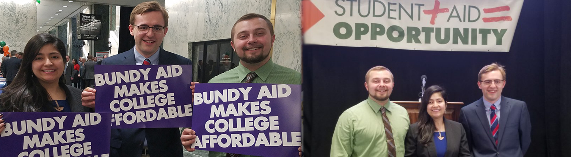 St. Joseph's students went to Albany to support Bundy aid in February 2018.