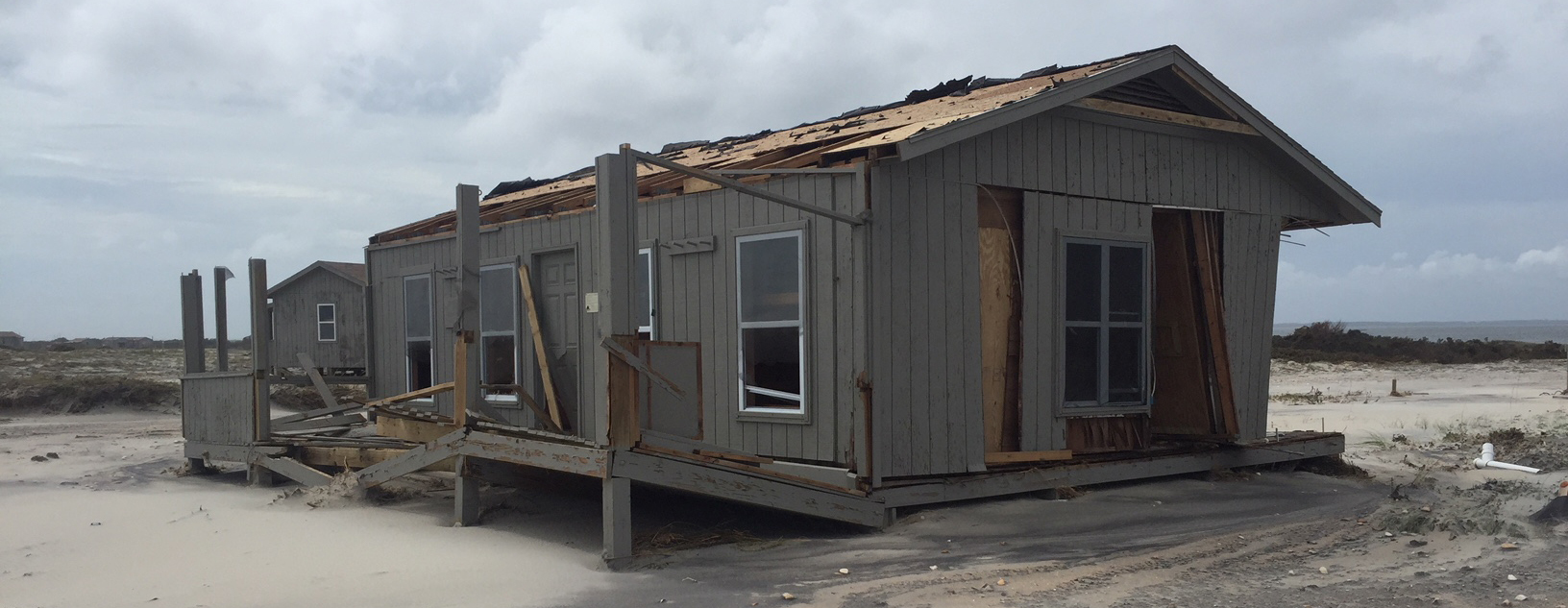 A building destroyed by Hurricane Florence.