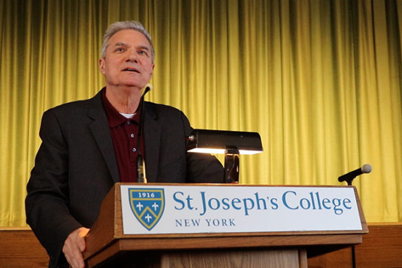 President Donald R. Boomgaarden, Ph.D., speaking about Chopin.