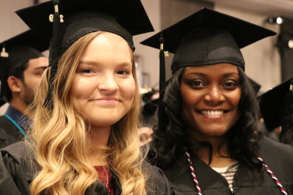 girls graduating