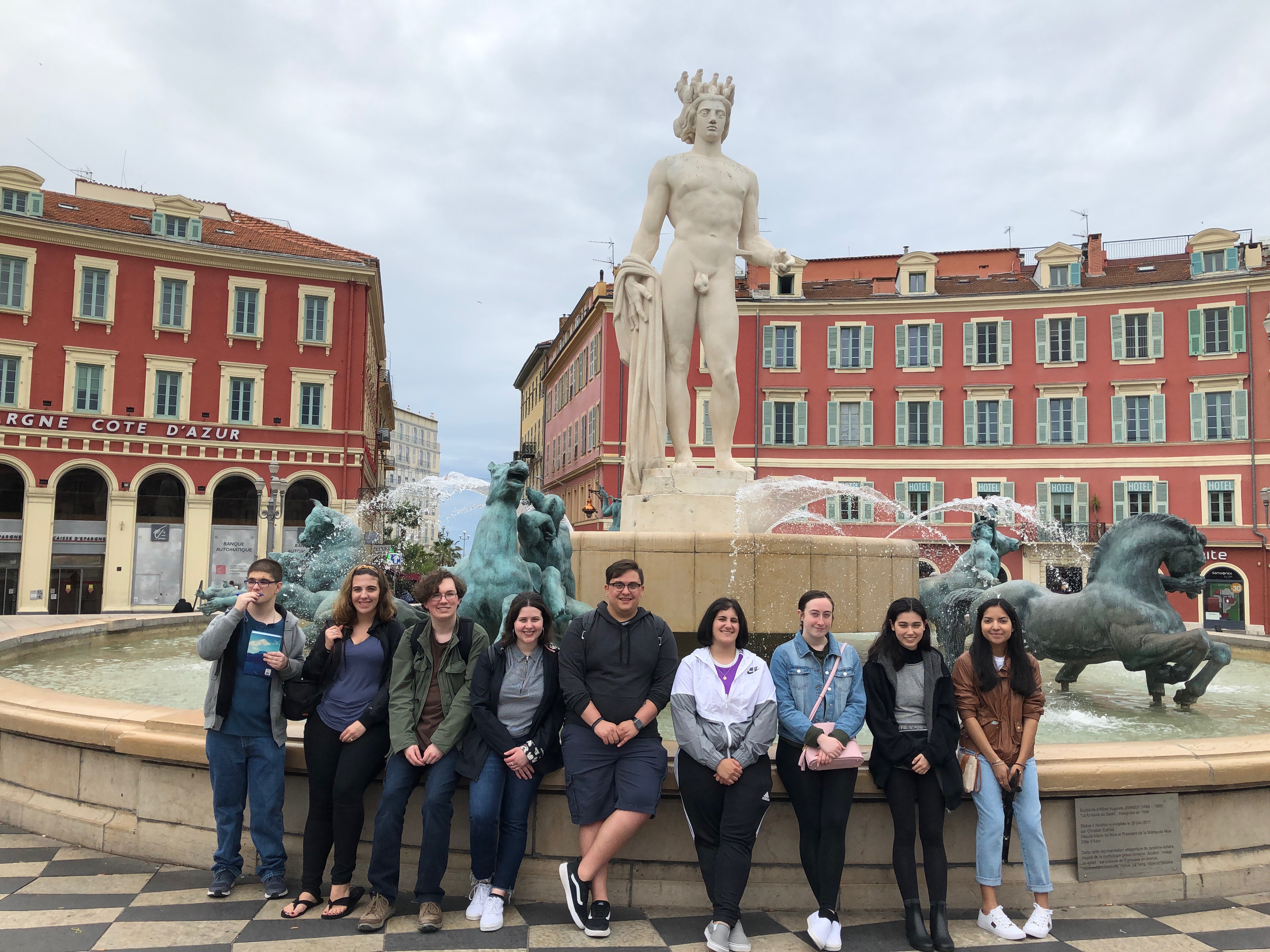 SJC Long Island student in France during spring 2019 faculty-led program.