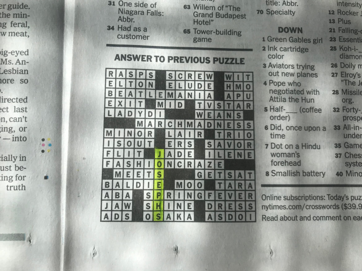 Crossword Features SJC Brooklyn - On Campus - St. Joseph's University ...