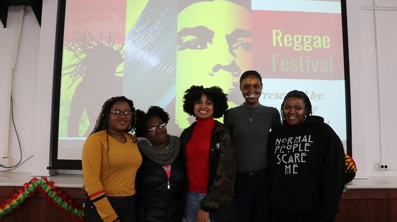 Students at SJC Brooklyn gathered to learn about reggae music in honor of Black History Month.