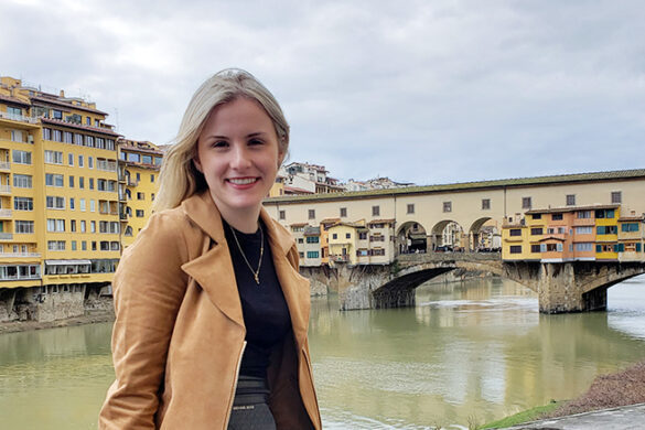 Gilman Scholarship recipient Gabriella Marino in Florence.