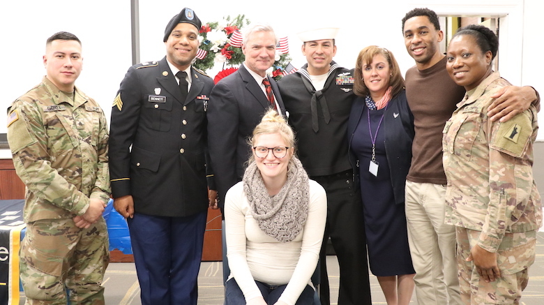 SJC Brooklyn celebrates veterans and active military members during Veterans Day event.