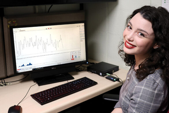 SJC Long Island's Rachel Sullivan, who received the Psi Chi Grant Award for her senior research.