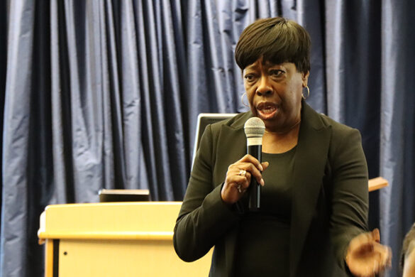 Bettie Mae Fikes at SJC Long Island in recognition of Black History Month.