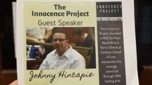 Flyer about the innocence project.