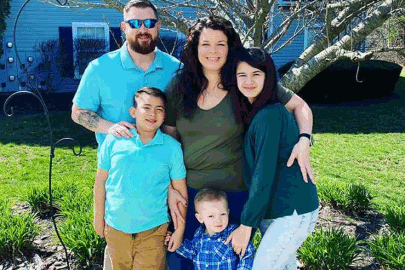 William Childers is learning from home while homeschooling his kids.