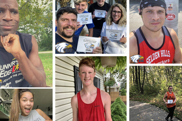 A collage of some of the participants of the Spirit Fest virtual run.