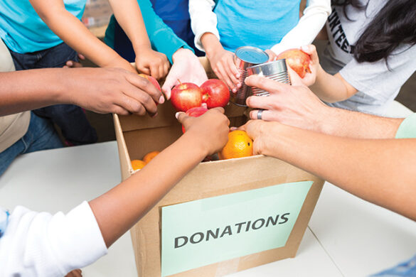 Food donations.