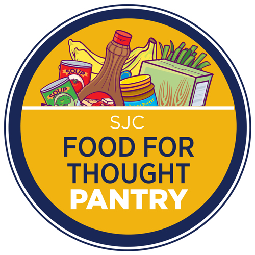 SJC food for thought pantry logo.