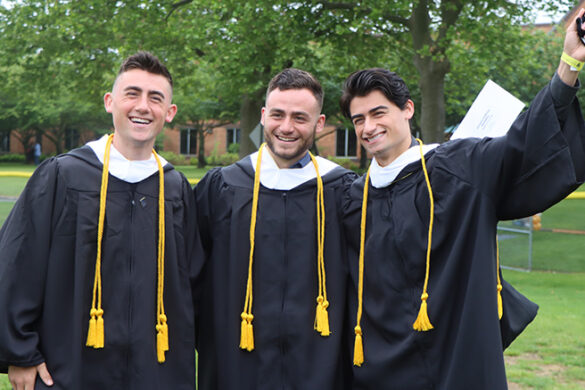 Three brothers from SJC Long Island graduated together during the 2021 commencement.