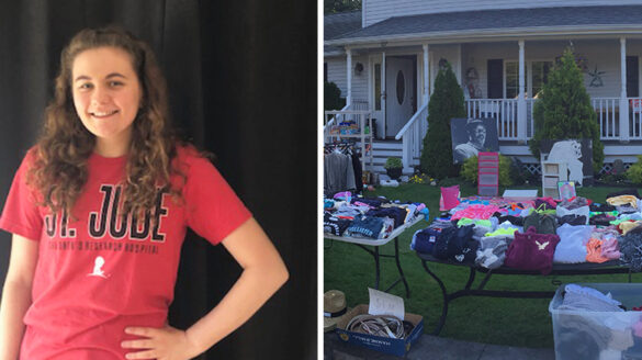 Taylor Hanscom and her annual garage sale to raise money for St. Jude Children's Research Hospital.