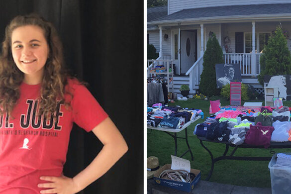 Taylor Hanscom and her annual garage sale to raise money for St. Jude Children's Research Hospital.