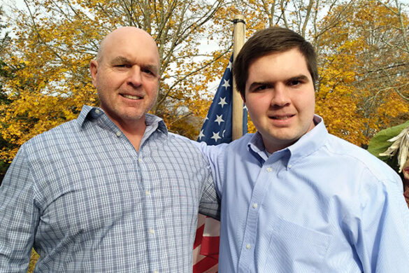 Thomas Wilson III (left) with son Thomas Wilson IV (right).