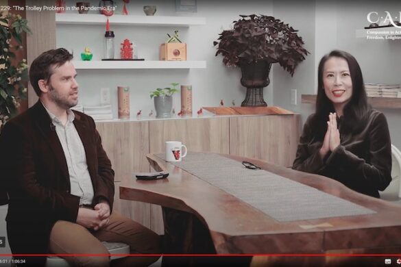 Man and woman at a table.