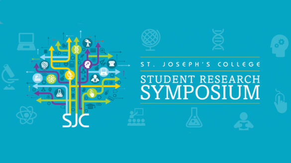 SJC Student Research Symposium logo.