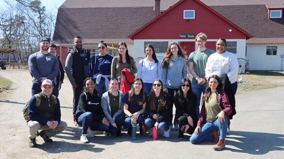 Mission Day - students and staff at the Sisters of St. Joseph property in Brentwood.