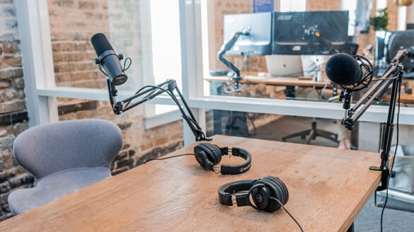 Podcast studio.