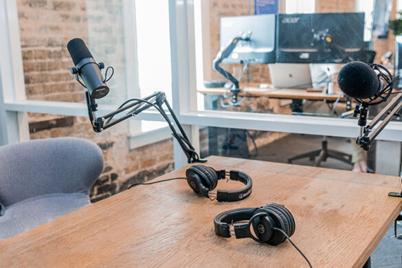 Podcast studio.