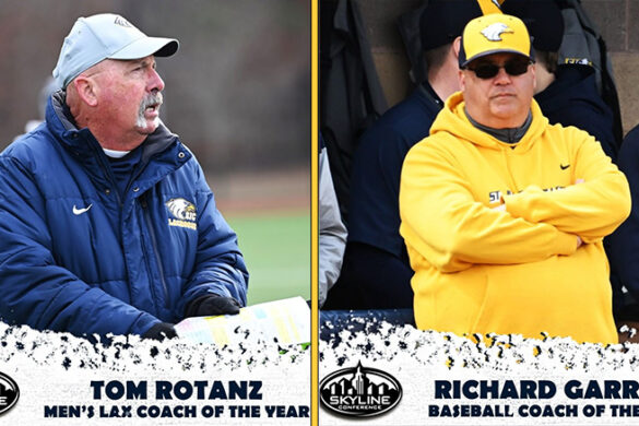 Golden Eagles coaches Tom Rotanz and Richard Garrett, who were named Skyline Conference Coach of the Year in their respective sports.