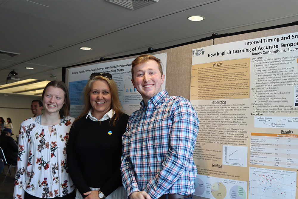Students and faculty at the Student Research Symposium.