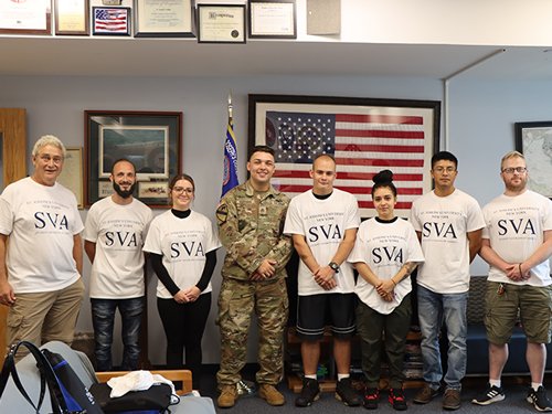 Members of the Long Island Campus' Student Veterans of America.