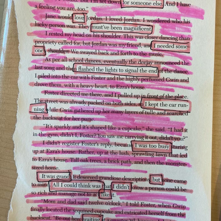 blackout poetry from Sigma Tau Delta.