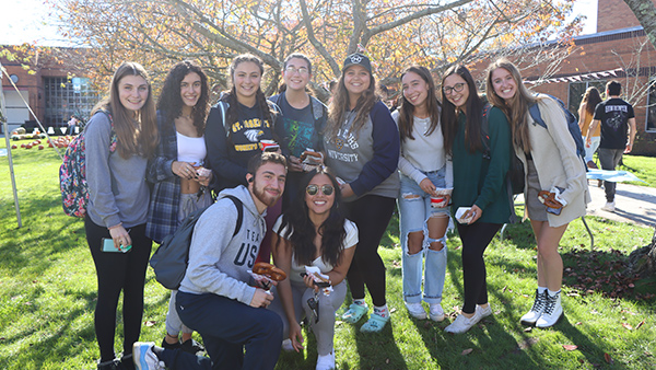 A group of students at the Fall Fest Carnival.