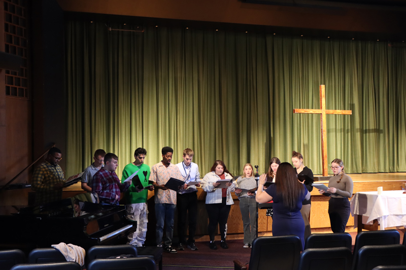 The SJNY Chorus performing at the St. Joseph's Day Celebration and Mass.