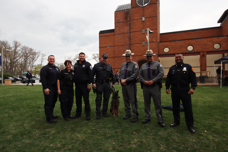 State troopers and Southampton police officers at the SVA Boot Camp Experience.