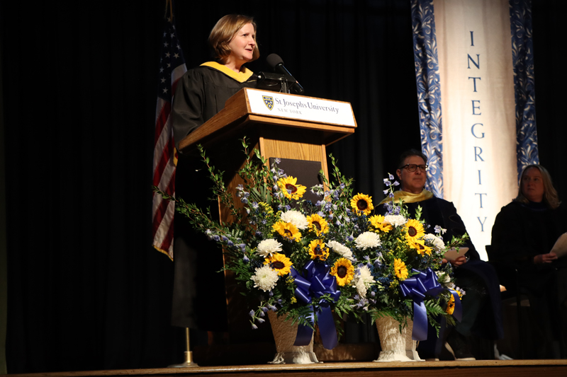 Rory Shaffer-Walsh at the Long Island Honors Convocation.