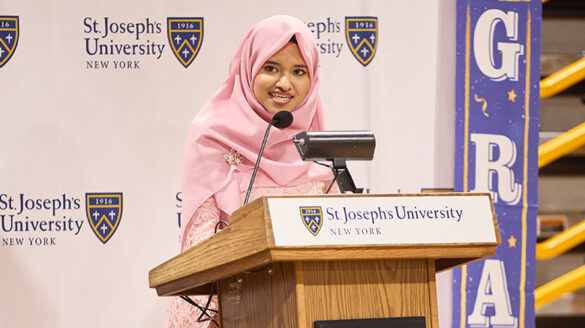 Asma Hosein, Long Island Campus valedictorian.
