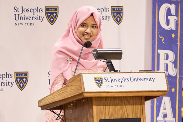 Asma Hosein, Long Island Campus valedictorian.