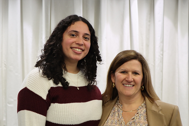 Blanca Reyes with faculty adviser Corinne Donovan, Ph.D.