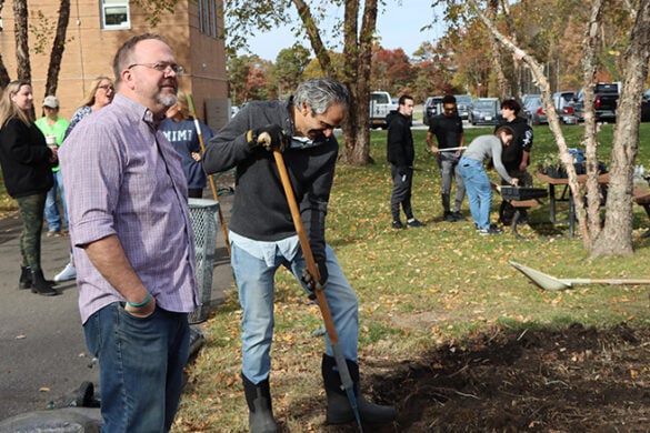 Sustainability Committee & Department of Biology Revitalizes the Shea Garden with Native Plants