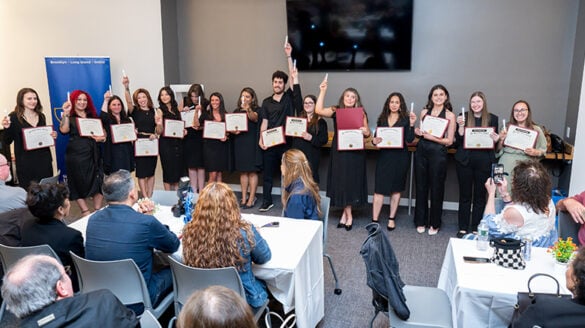 MSW7 Students celebrating