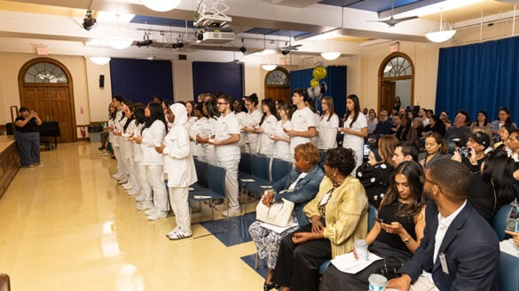 Nursing_bk2 A room of standing nursing students