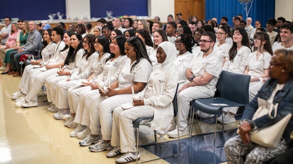 Nursing_bk5 Students being honored during their ceremony
