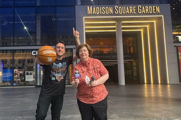 S. Marie Mackey ’84, CSJ Blesses MSG and the New York Knicks