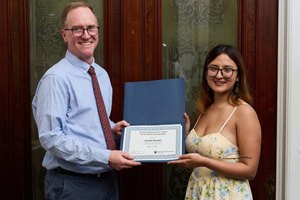 SJNY Economics Student Honored with Inaugural Richard Torz Memorial Award